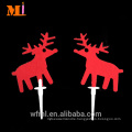 Direct Manufacturer Deer Shape Non-woven Christmas Cake Decorations Topper For Sale